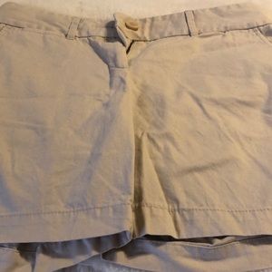 Loft tan shorts size 0